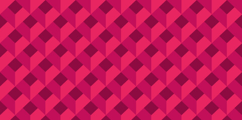 Colorful isometric creative diamond box block wall grid rectangle cubic tiles and mosaic polygon monochrome seamless texture background.