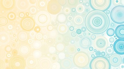 Abstract Background With Pastel Concentric Circles