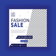Fashion Social Media Promotion Banner Template. EPS 10