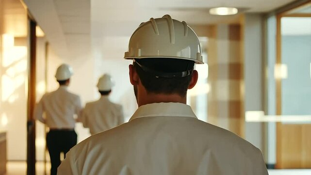 Hotel Staff Assisting Guests During Fire Drill Simulation