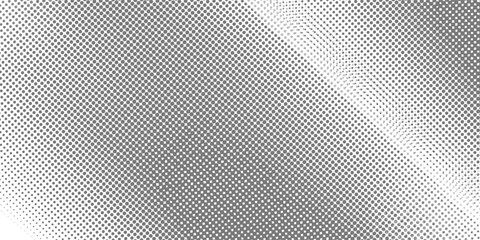 Grunge halftone gradient background. Faded grit noise texture. White and black sand wallpaper. Retro pixelated backdrop. Anime or manga style comic overlay.