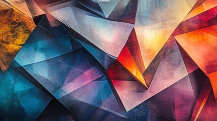 Abstract Colorful Geometric Shapes Background for Modern Design Use