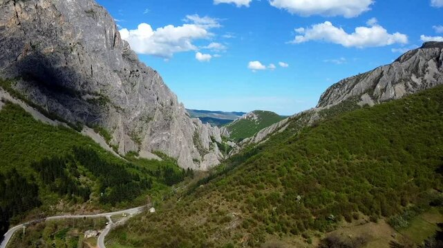 View of the Vratsa Balkan Mountains. Bulgaria