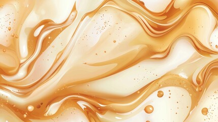 Obraz premium Abstract background with a smooth and fluid texture. the colors are predominantly orange and white, with some hints of yellow and brown.