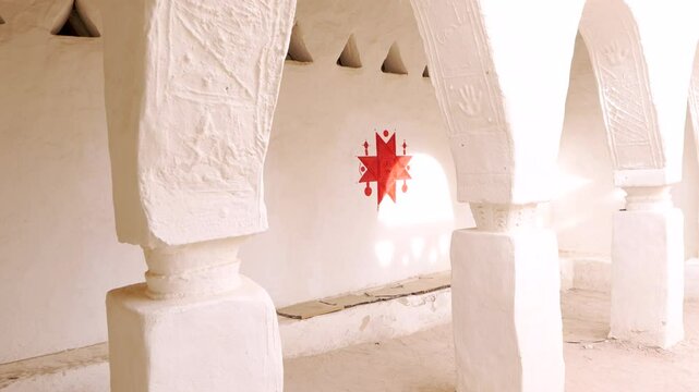 Berber symbol in the streets of Ghadames in Libya