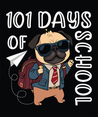 101 days of school t-shirt design
