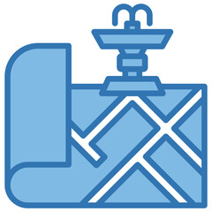 Obraz premium Fountain Icon