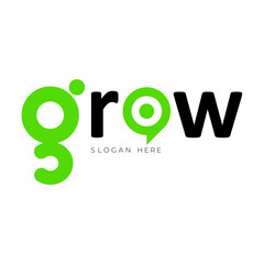 Stylish G logo O with growth concept company growth concept Arrow show grow up So enjoy it enjoy
