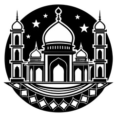 Mosque icon vector design illustration