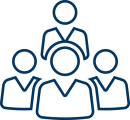 People group icon set. Team of worker. User profile symbol. Group of people or group of users. Persons symbol. Population icon. Increase social development, global demography. Vector illustration.