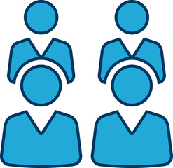 People group icon set. Team of worker. User profile symbol. Group of people or group of users. Persons symbol. Population icon. Increase social development, global demography. Vector illustration.