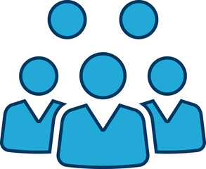 People group icon set. Team of worker. User profile symbol. Group of people or group of users. Persons symbol. Population icon. Increase social development, global demography. Vector illustration.