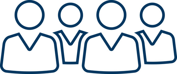 People group icon set. Team of worker. User profile symbol. Group of people or group of users. Persons symbol. Population icon. Increase social development, global demography. Vector illustration.