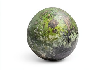 Avocado on a white background with a full depth of field with transparent background