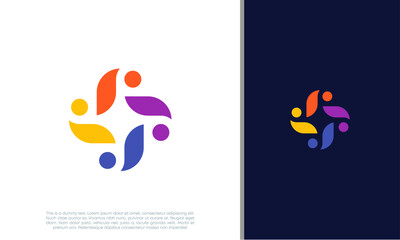 Global Community Logo Icon Elements Template. Community human Logo template vector. Community health care. Abstract Community logo. Social Networking logo designs.