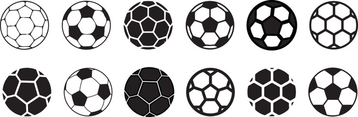 football ball icon set, vector ball icons © Ibrohim