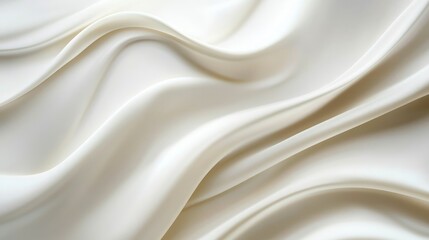 Obraz premium Elegant Flowing White Fabric with Soft and Smooth Texture