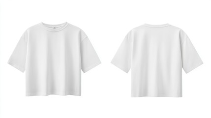 White Short Sleeve T-Shirt Mockup: Perfect for your Designs
