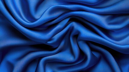 Blue silk fabric texture background