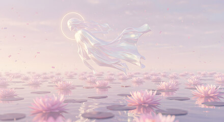 Obraz premium pink lily flower