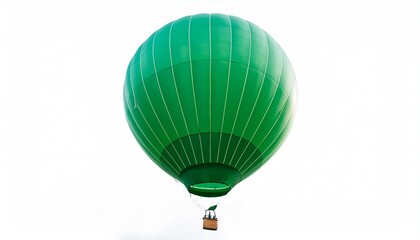 Obraz premium symmetrical inexperienced balloon isolated on white historical past