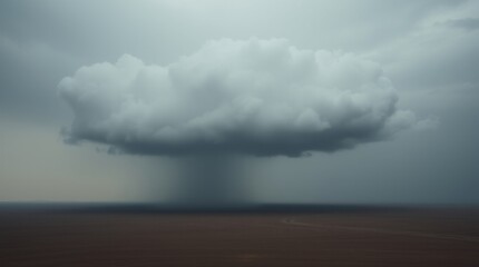 Fototapeta premium Heavy Rain Cloud as a Metaphor for Mental Burden