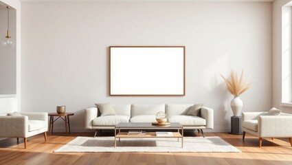 Modern Interior Frame Mockup for Posters and Art Prints