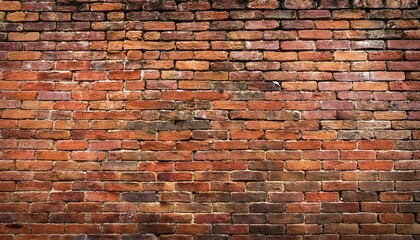 Naklejka premium old red brick wall texture can be use as background