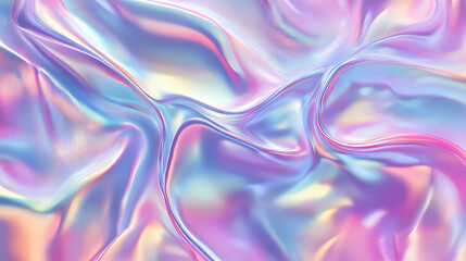 Glowing neon mist with holographic patterns and iridescent sheen, glowing, shimmering. Iridescent Glow. Illustration