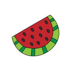 Doodle Summer Clipart: Cartoon Summer Clipart: Colorful Hand-drawn Doodles of Summer