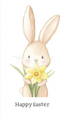 Obraz premium Easter card with the inscription 