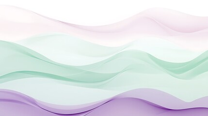 Fototapeta premium Abstract Pastel Waves Soft Hues Background Design