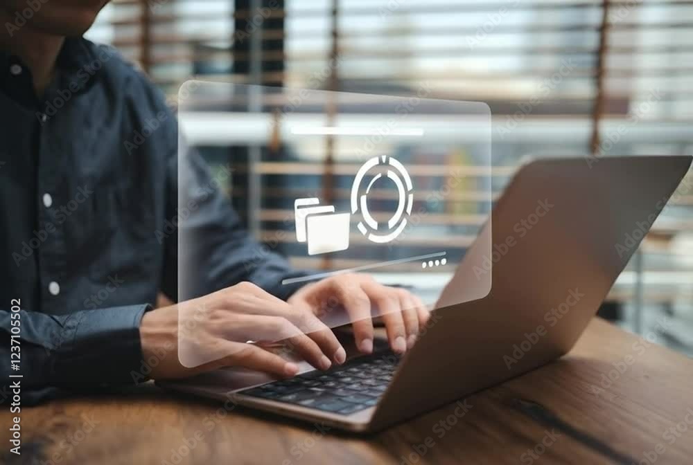 Aufkleber Streamline Your Business Workflow: Secure Cloud Data Exchange, File Management & Backup Solutions. Boost Efficiency with Advanced Digital File Technology.      