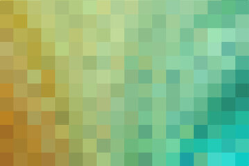 Gradient background from green squares. Modern transparent greeny template design for publication, poster, calendar, post, screensaver, wallpaper, cover, banner, website. Vector illustration