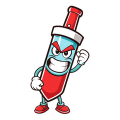 Micropipette Laboratory Research Vector | Clipart, Line Art & Cartoon Illustration, Micropipette lab research vector illustration, perfect for scientific, medical, and biotech designs.