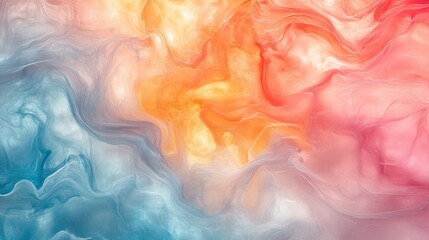 Fototapeta premium Abstract Colorful Swirls in Soft Pastel Hues for Creative Projects