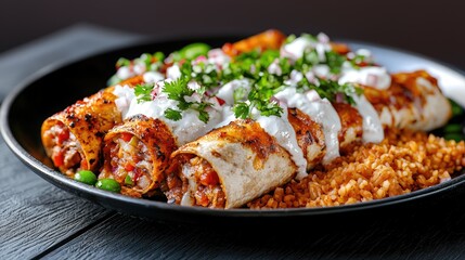 Delicious Chicken Enchiladas with Rice