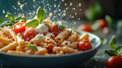 Golden-brown roast with crispy edges and colorful vegetables