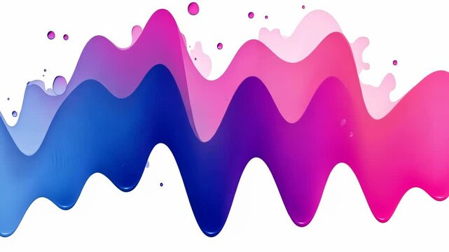 Seamless Pink Liquid Splash Vector Illustration for Artistic Design and Decoration