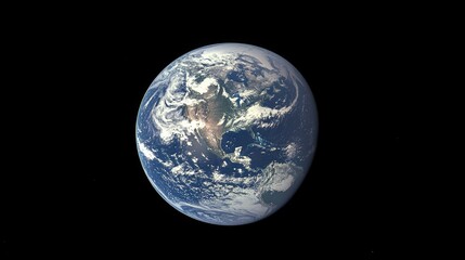 Naklejka premium Earth Viewed From Space Showing North America