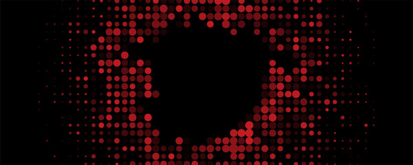 Abstract background red abstract banner halftone circle.