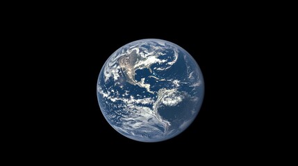Naklejka premium Earth Viewed From Space Showing North America