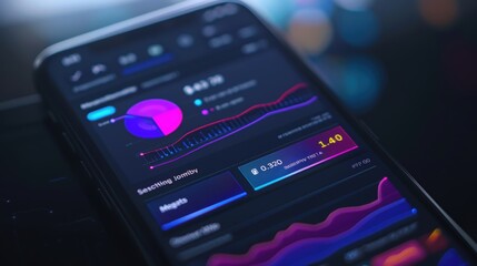 Financial Planning App: Goal Tracking and Budget Visualization on Smartphone Interface for Efficient Management