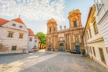 Fototapeta premium Mikulov Castle in the town of Mikulov in South Moravia, Czech Republic.