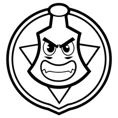 Spectrophotometer Laboratory Research Vector Illustration | Clipart & Line Art Design, Spectrophotometer lab research vector clipart in cartoon, line art, and isolated white background.