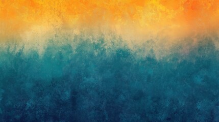 Obraz premium Vibrant textured gradient background with teal and orange color blend