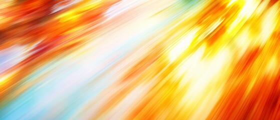 Abstract Orange Yellow And Blue Diagonal Streaks