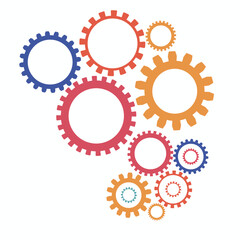 Cogs designs  gear, icon, symbol, 