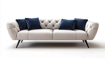 Fototapeta premium modern sofa waiting white background