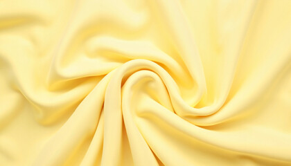 Obraz premium Soft pastel yellow velvet fabric with rich texture, inviting warmth